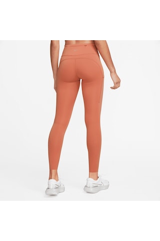 Nike Epic Luxe Women's Mid-rise Pocket Leggings Toparlayıcı Tayt Turuncu