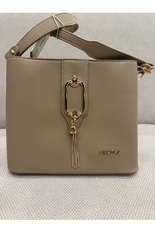 361 Kadın El Ve Omuz Çantası - Vizon- 03675 Vizon