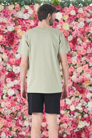 Remsa Erkek Şort Tshirt Pijama Takımı 25253 Haki Haki Yeşil