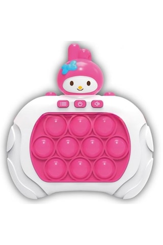 Sanrio Kuromi My Melody Figürlü Işıklı Müzikli Popit Eğitici Oyuncak Fast Push Elektronik Popit