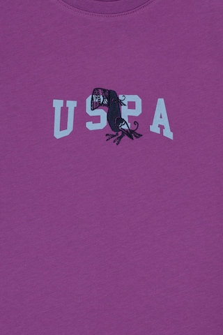 U.S. Polo Assn. Erkek Çocuk Menekşe Bisiklet Yaka Tişört 50307321-VR037
