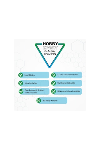 Ultra Şeffaf Hızlı Hobby Epoxy Epoksi Reçine İnce Döküm Fast 1...