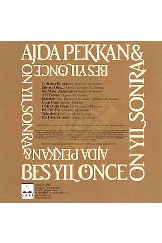 Ajda Pekkan - Beş Yıl Önce On Yıl Sonra CD