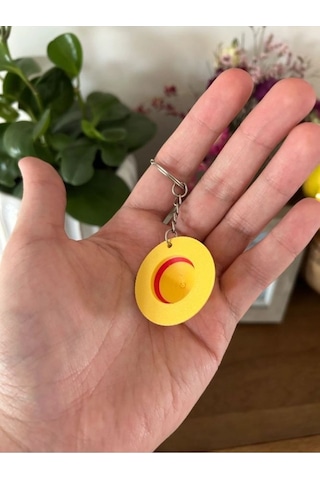 One Piece Şapka Renkli Anahtarlık