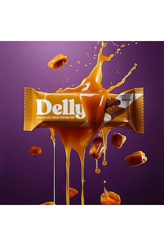 Delly Çikolata Kaplı Yüksek Proteinli Karışık Bar 12 x 40 G
