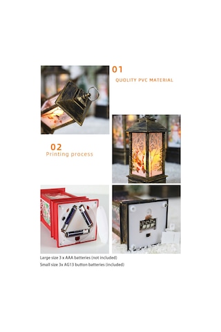 Qingmipy "retro Noel Rüzgar Lambası: Bronz Melek Desenli Dekoratif Masa Ve Gece Aydınlatması" Çok Renkli