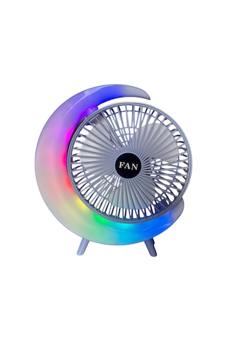S24 Taşınabilir Masaüstü Mavi Usb Fan