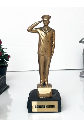 Kişiye Özel Asker Figürü Biblo Hatıra Masa Üstü Dekoratif Heykel