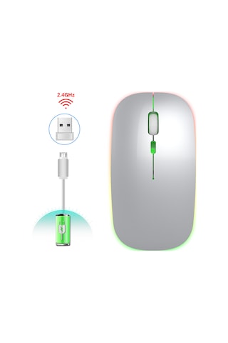 Cbtx M40 2.4G USB Nano Alıcılı Kablosuz RGB Fare