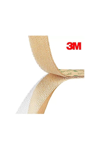 Sj4570 Şeffaf Cırt Dual Lock Yapışkanlı Cırt 1000 Kez Açılıp Kapanabilir 25mm X 50cm Bant Marketim