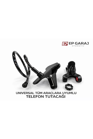 Üniversal Telefon Ve Tablet Tutucu Siyah