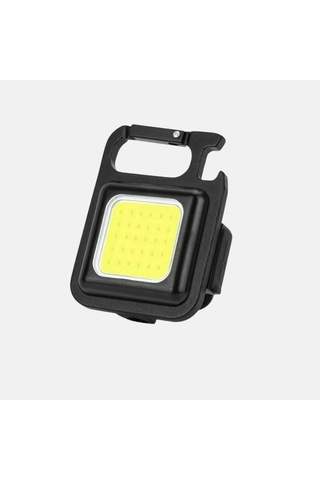 Cob Led Şarjlı Mini Anahtarlık Fener 1000 Lümen, 4 Işık Modlu, Manyetik Ve Type-c