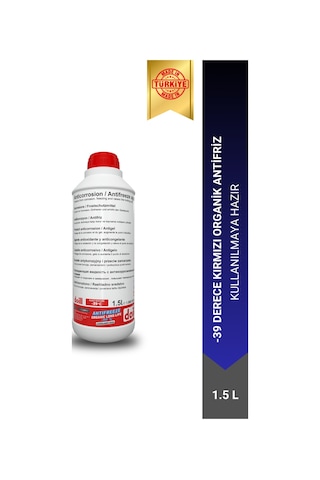 Doill -39 / -40 Derece Hazır Karışım 1.5 Litre Kırmızı Organik Antifriz - G12