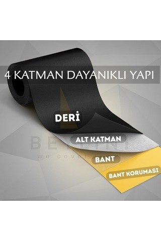 Lexroo Deri Tamir Kiti Kendinden Yapışkanlı Dayanıklı Uzun Ömürlü Su Geçirmez Onarım Kiti