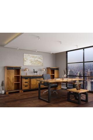 Ntconcept Ntconcept Masif Ağaç Ofis Takımı (505975495)