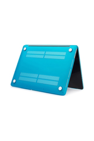 Ally Macbook Air 13 A1369-A1466 Kristal Kapak Koruma Kılıf Mavi