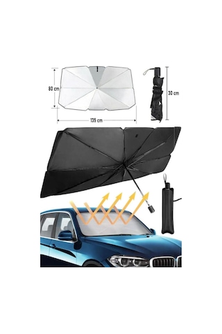 Araba Ön Cam Güneşlik Katlanabilir Güneşlik Şemsiye Ön Cam Gölgel