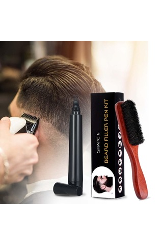 Suntek Sakal Dolgu Kalemi Fırça Arttırıcı Bıyık Kahverengi Kahverengi