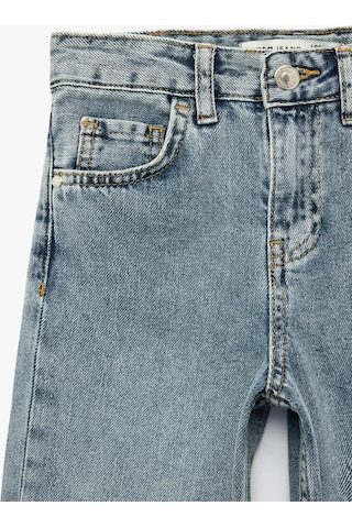 Koton Pamuklu Cepli Loose Fit Denim Pantolon Orta İndigo 7wkb40018td