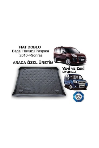 Fiat Doblo 5 Koltuk Koltuklu Van 2010 2020 Bagaj Havuzu