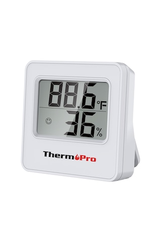 Thermopro Tp157w İç Mekan Sera, Dolap, Bebek Odası Hassas Sıcaklık Ve Nem Ölçer Mini Termometre