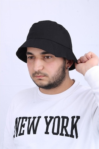 Cappello Unisex Safari Şapka - Outdoor - Capusfr001-Siyah