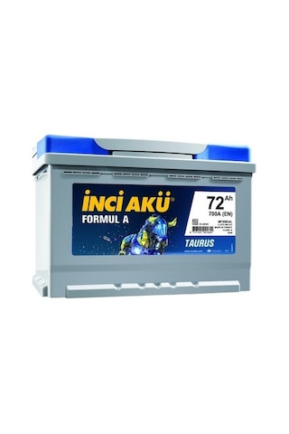 İnci 12V 72 Ah Amper 700 Formul A Taurus Akü İnci 12V 72 Ah Amper 700 Formul A Taurus Akü