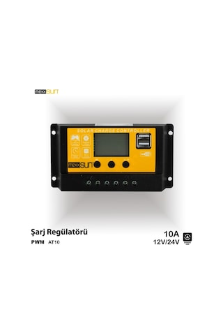 Mexxsun Pwm 10a 12/24v At10 Şarj Kontrol Cihazı Ea6362477