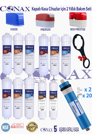 Conax Kapalı Kasa Cihazlar İçin 2 Yıllık Filtre Seti