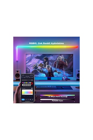 Tüp Led Birleştirilebilir Rgb-ıc Telefon Ve Kumanda Kontrollü