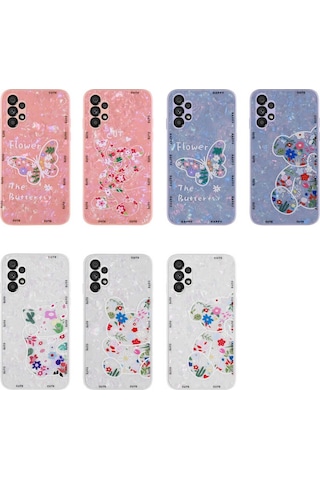 Samsung Uyumlu Galaxy A13 4G Kılıf Desenli Sert Silikon Zore Mumila Kap