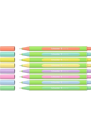 Schneider 191088 Fineliner Serisi 0,4 mm 8'li Paket Pastel Karışık Renk Set