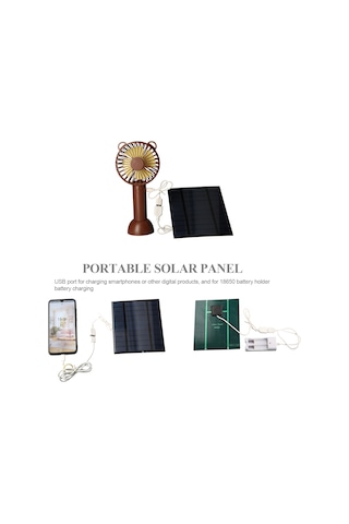 Moveevo 5v 2.5w Güneş Paneli - Usb İle Akıllı Telefon, Aa/aaa Pil Şarj Edici, 19.5% Dönüşüm Verimi, Ip65 Su Geçirmez, Çadır, Doğa Seyahatleri