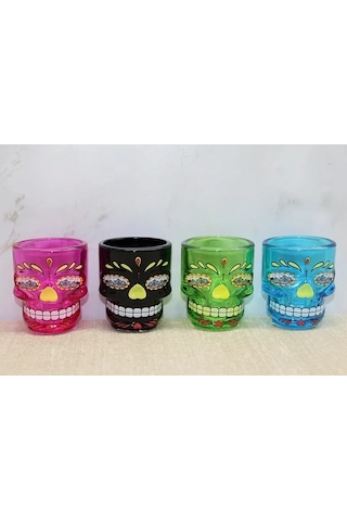 Just Cheap Store İstanbul Temalı Cam Kurukafa Shot Bardak Alk4301