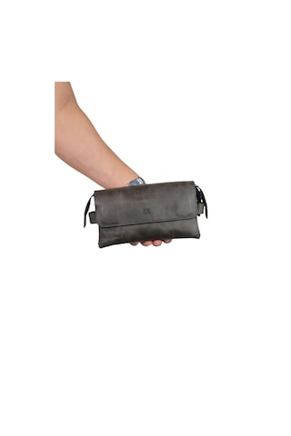 Mft Leather Hakiki Deri Unisex El Çantası Boliva 9874 Tiguan Antrasit