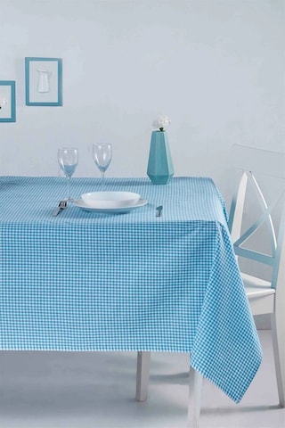 Pötikare Piknik Örtüsü - Masa Örtüsü- Sofra Bezi 160 160 Cm Mavi
