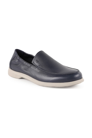 Libero L5929 Hakiki Deri Erkek Loafer - Dünyaca Ünlü Vibram Kauçuk Tabanlı Slip-on Günlük Ayakkabı Lacivert