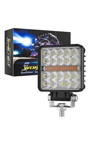 Off Road Çakarlı Drl Gündüz Led Kare Çalışma Lambası Ve Sis Farı