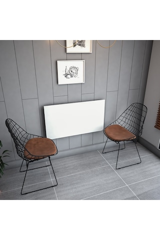 Asra Trend DMM-01 %100 MDF 90x50 cm Duvara Monte Katlanır Masa Mutfak Çalışma Masası Beyaz