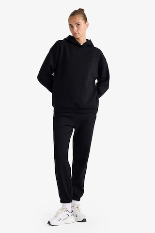 Defacto Relax Fit Kapüşonlu Basic Düz Kalın Sweatshirt D9935ax25wnbk81 Siyah