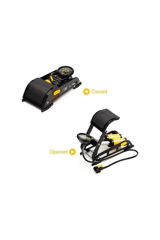 Pro Seri Çift Piston Ayak Pompası Bisiklet, Top, Motorsiklet ,araba,karavan,minübüs Bot Şişirme.