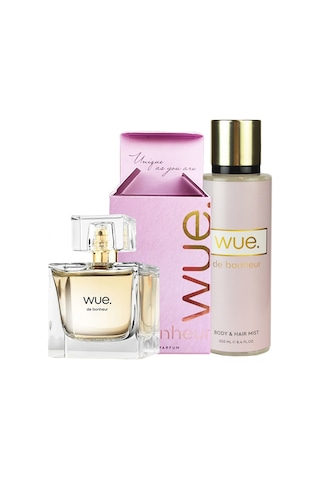 Wue De Bonheur Kadın Parfüm EDP 50 ML + Vücut Spreyi 250 ML