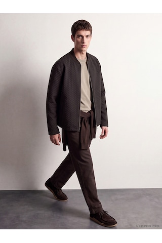 Lcw Vision Kahverengi Loose Fit Erkek Bomber Ceket