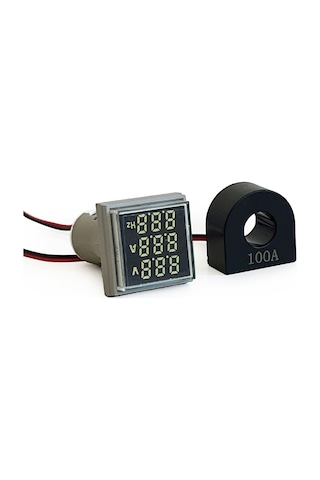 3'lü Volt Amper Hertz Ölçüm Voltmetre Ac60-500v 0-100a 20-75hz