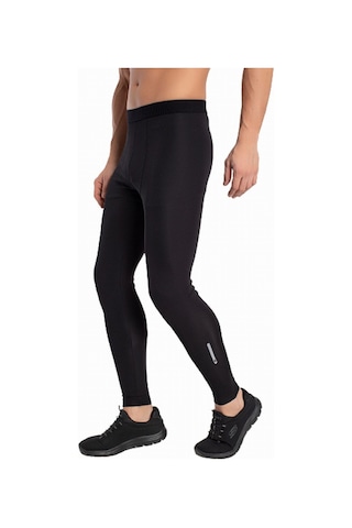 Crozwise Uzun Siyah Erkek Spor Tayt 3187