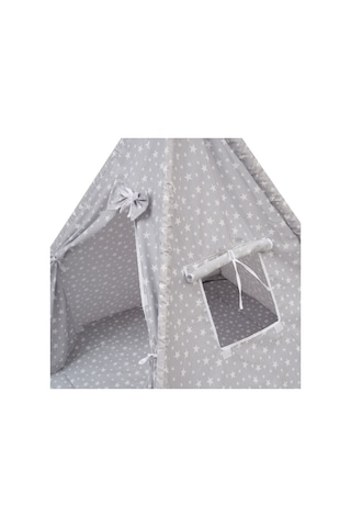Exorbaby Ahşap Ve Pamuklu, Toplanmaz, Oyun Çadırı, Oyun Evi Gri