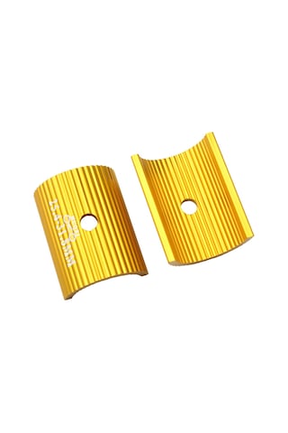 Reedark Alüminyum Çelik Bisiklet Direksiyon Adaptörü 25.4-31.8mm, Sürtünme Artırıcı, Dağ Ve Yol Bisikletleri İçin, Altın Renk