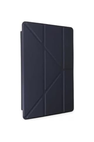 Galaxy Tab S9 Fe Plus 12.4" İle Uyumlu Kalem Bölmeli Uyku Modlu Silikon Kapak Kılıf, Lacivert