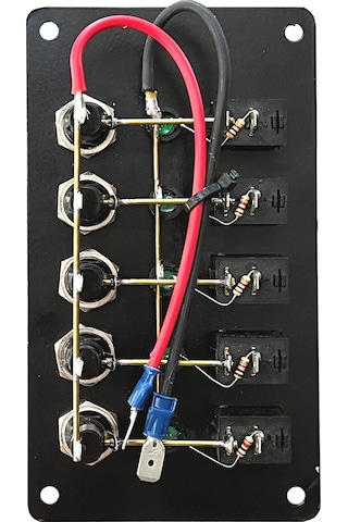 Switch Panel 5 Anahtarlı Izoleli Dikey