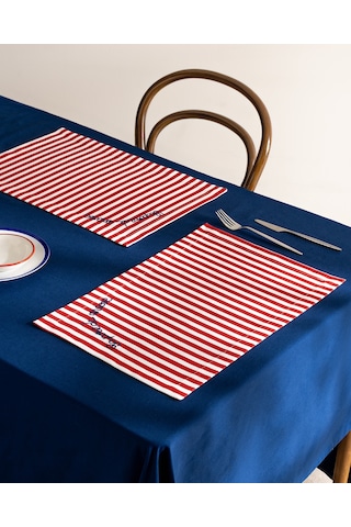 Madame Coco Rosane Amerikan Servis - Beyaz/kırmızı 8684427281222 Çok Renkli